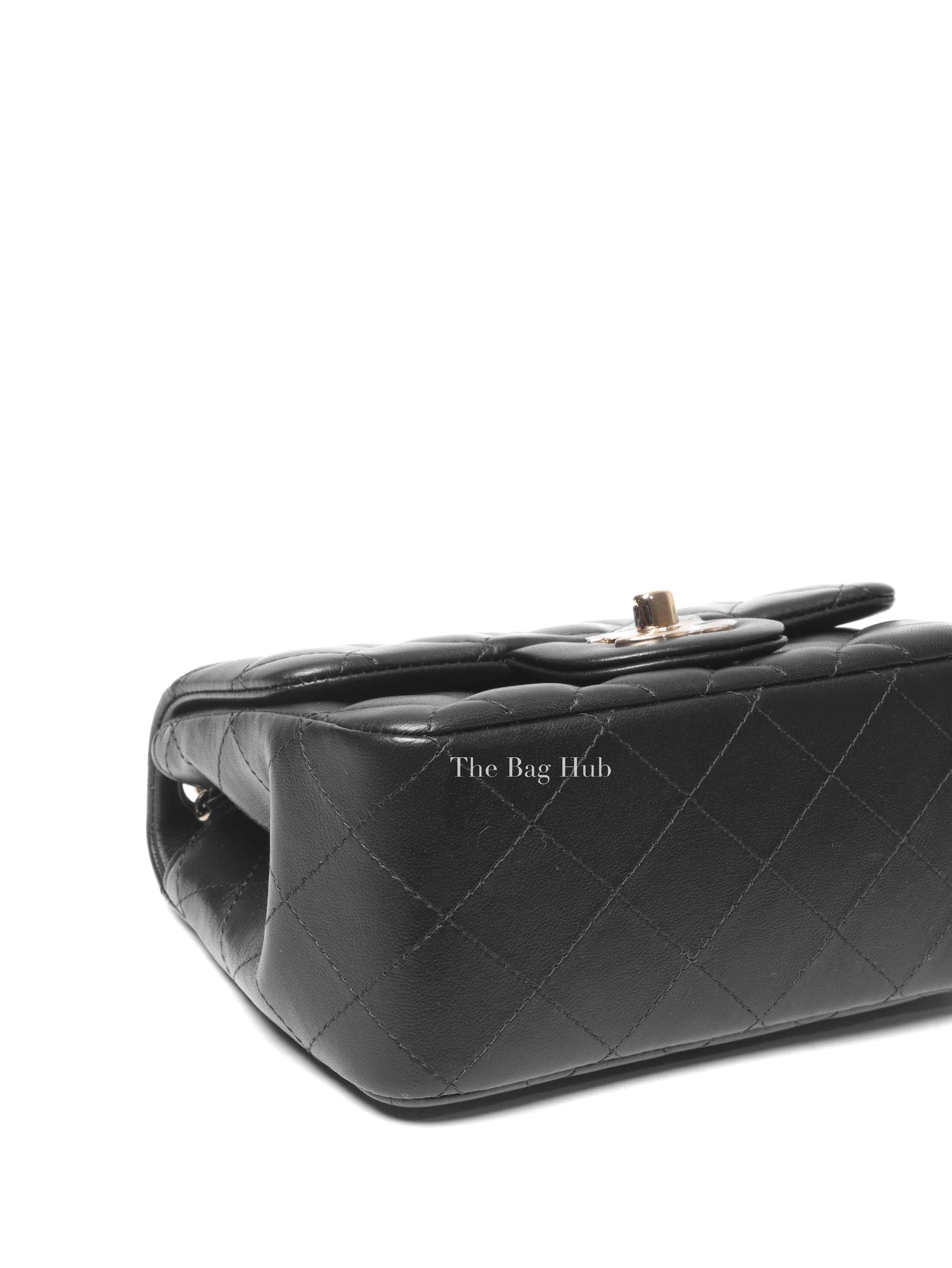 Chanel Black Lambskin Mini Flap Square GHW