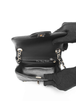Chanel Black Lambskin Mini Flap Square GHW