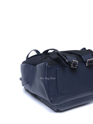 Dior Navy Blue Calfskin Dior x Shawn Stussy Backpack