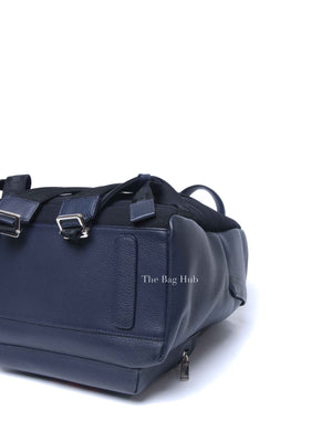 Dior Navy Blue Calfskin Dior x Shawn Stussy Backpack