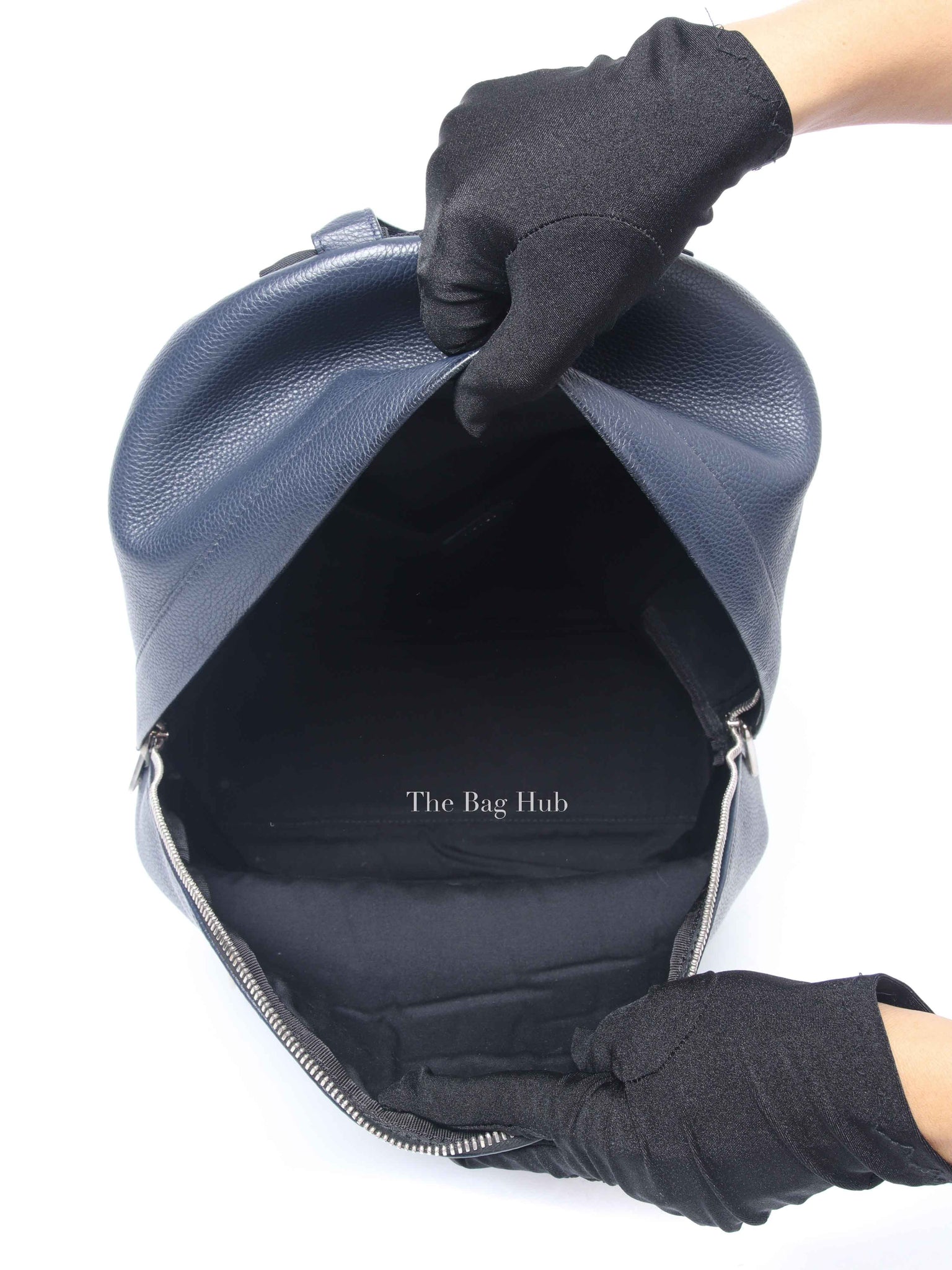Dior Navy Blue Calfskin Dior x Shawn Stussy Backpack