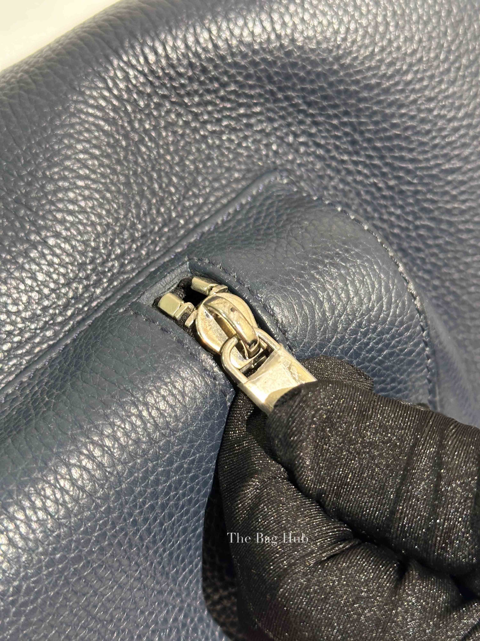 Dior Navy Blue Calfskin Dior x Shawn Stussy Backpack
