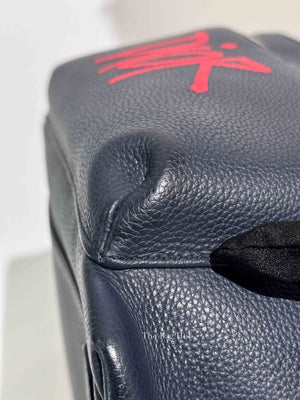 Dior Navy Blue Calfskin Dior x Shawn Stussy Backpack