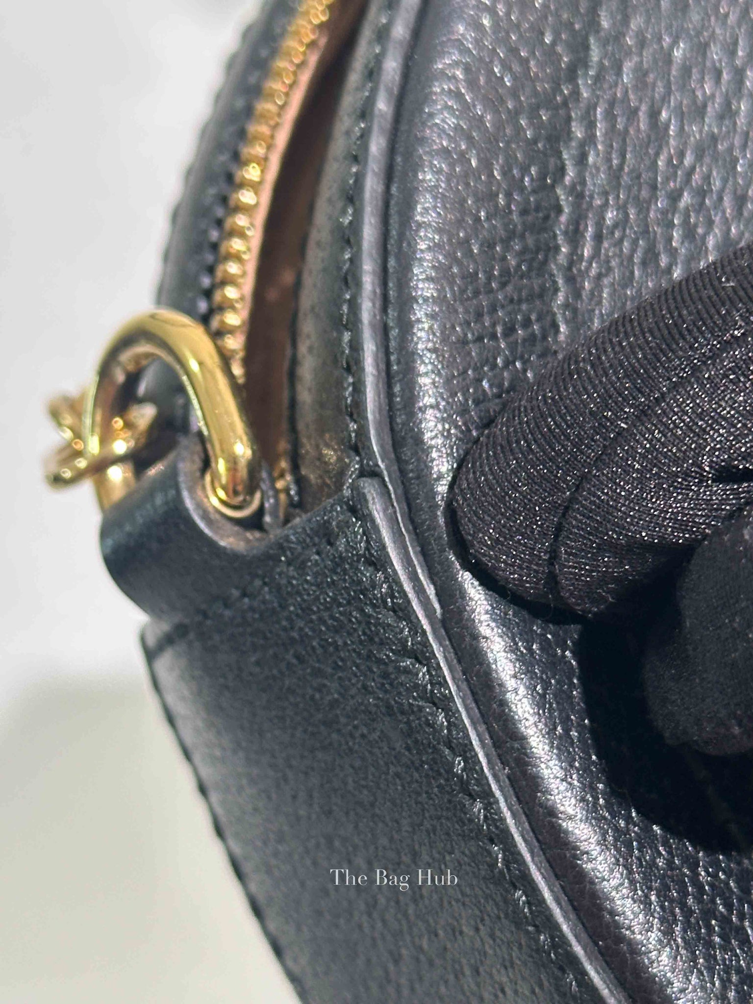 Gucci Black Leather Web Ophidia Round Mini Shoulder Bag