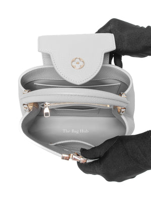 Louis Vuitton Flint Grey Grain Taurillon Capucines BB Handbag