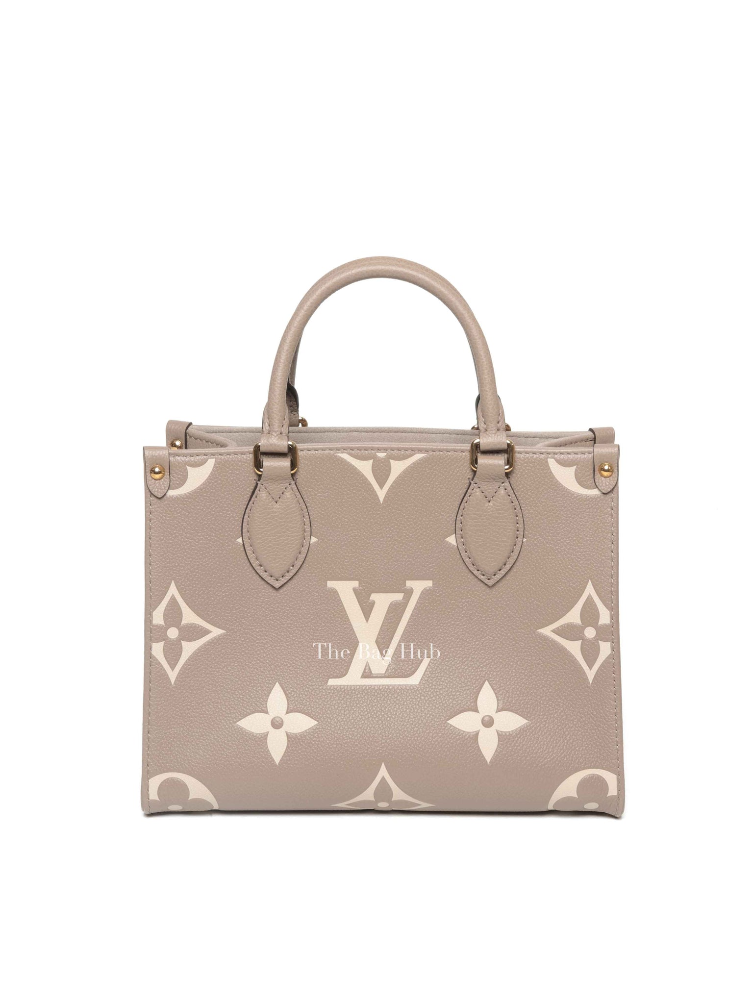 Louis Vuitton Dove/Cream Bicolor Monogram Empreinte Leather OnTheGo PM Bag