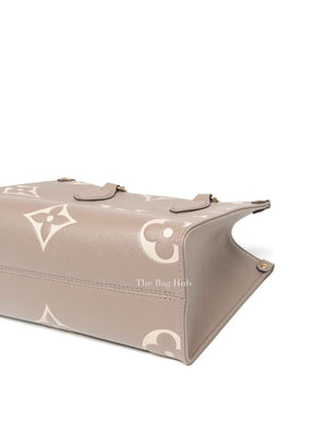 Louis Vuitton Dove/Cream Bicolor Monogram Empreinte Leather OnTheGo PM Bag