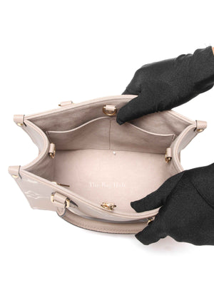 Louis Vuitton Dove/Cream Bicolor Monogram Empreinte Leather OnTheGo PM Bag