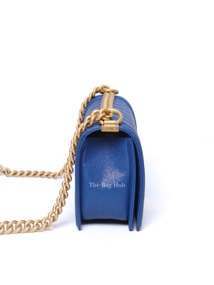 Chanel Royal Blue Caviar Old Medium Le Boy GHW
