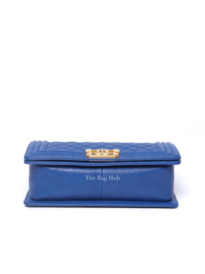 Chanel Royal Blue Caviar Old Medium Le Boy GHW