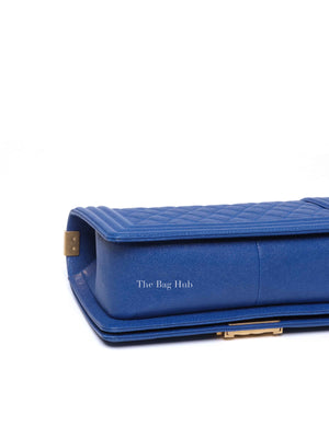 Chanel Royal Blue Caviar Old Medium Le Boy GHW