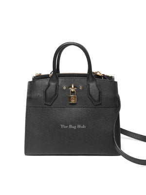 Louis Vuitton Black Taurillon City Steamer PM Bag