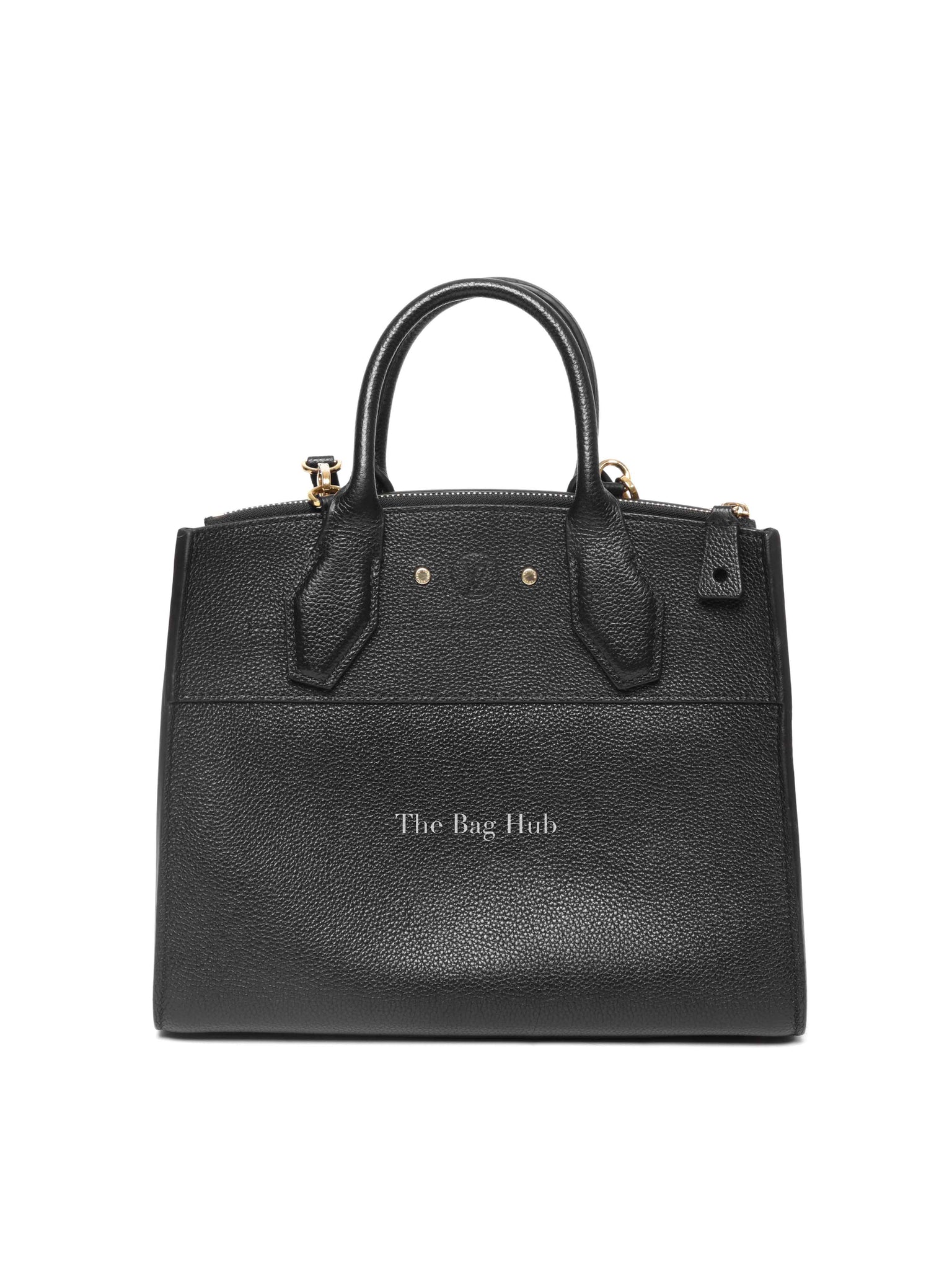 Louis Vuitton Black Taurillon City Steamer PM Bag
