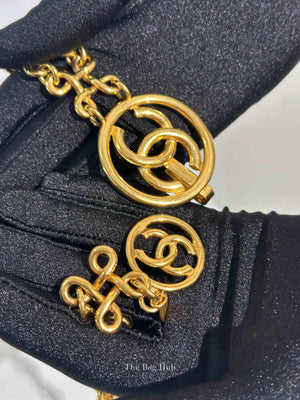 Chanel Gold Plated Vintage 93P CC Logo Chain Belt