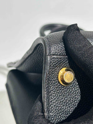 Louis Vuitton Black Taurillon City Steamer PM Bag