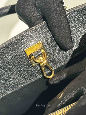 Louis Vuitton Black Taurillon City Steamer PM Bag