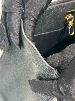Louis Vuitton Black Taurillon City Steamer PM Bag
