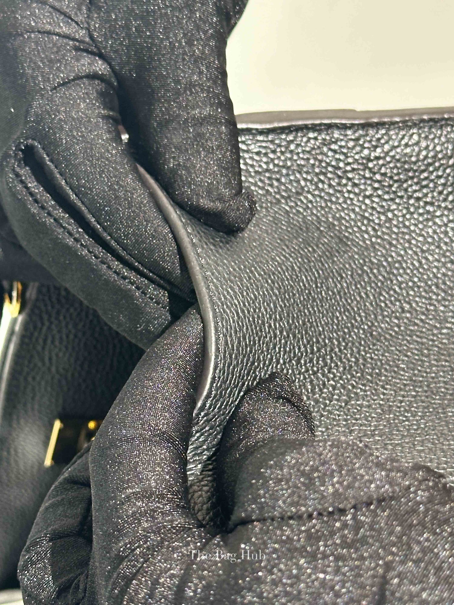 Louis Vuitton Black Taurillon City Steamer PM Bag
