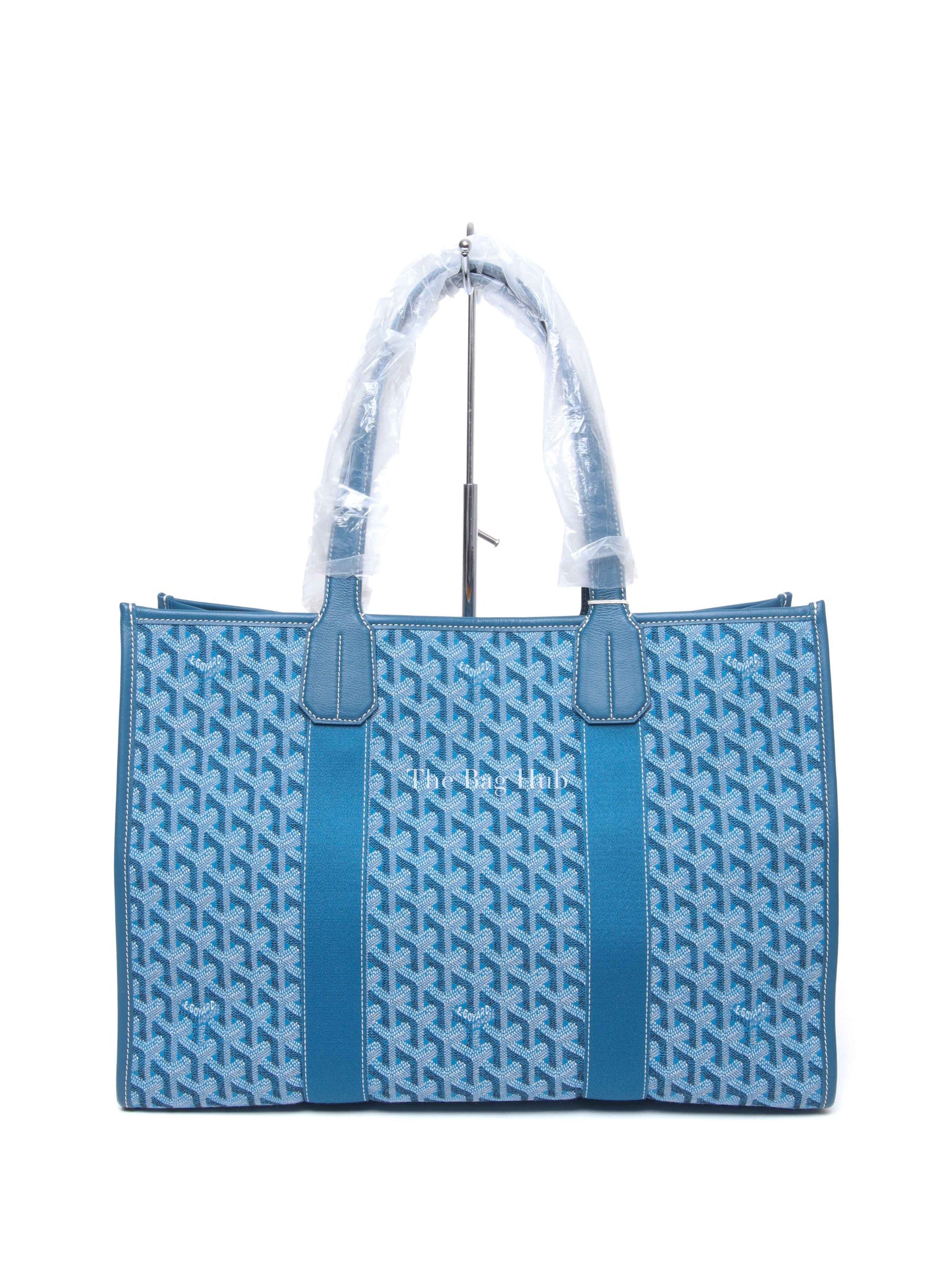 Goyard Ocean Blue Jacquard Villette MM Tote Bag