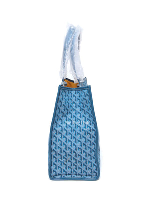 Goyard Ocean Blue Jacquard Villette MM Tote Bag