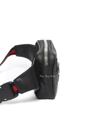 Gucci Black/Grey GG Supreme Web Belt Bag