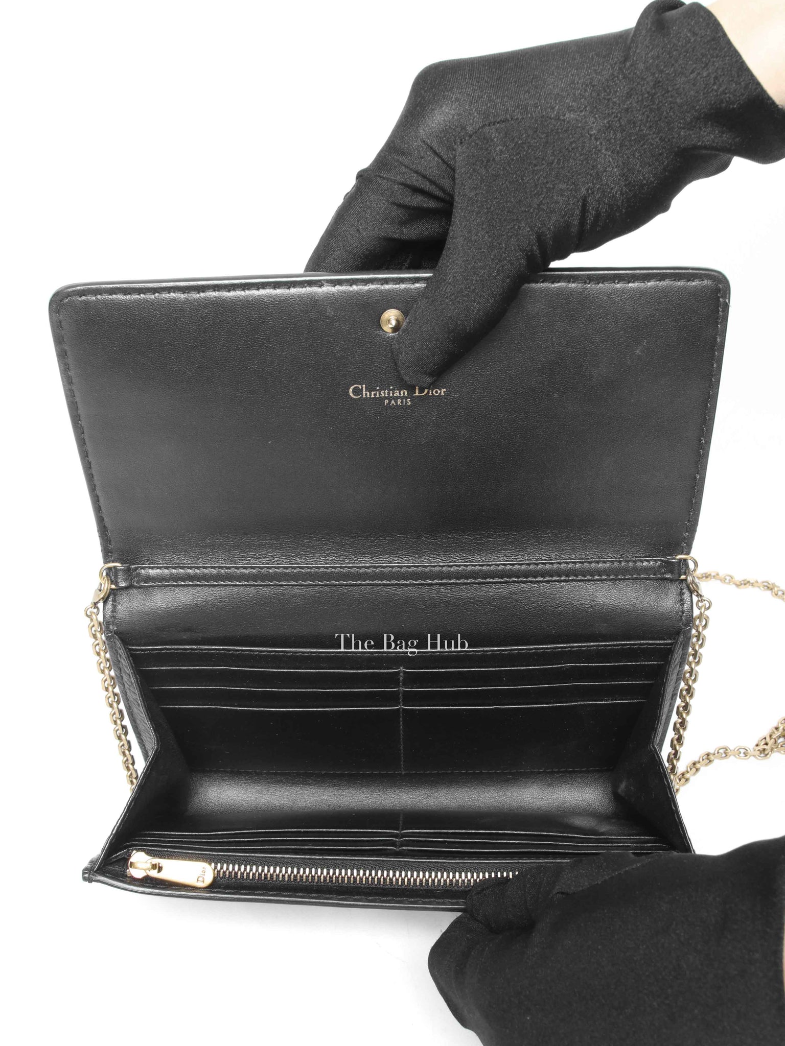 Dior Black Grained Calfskin J'Adior Croisiere WOC