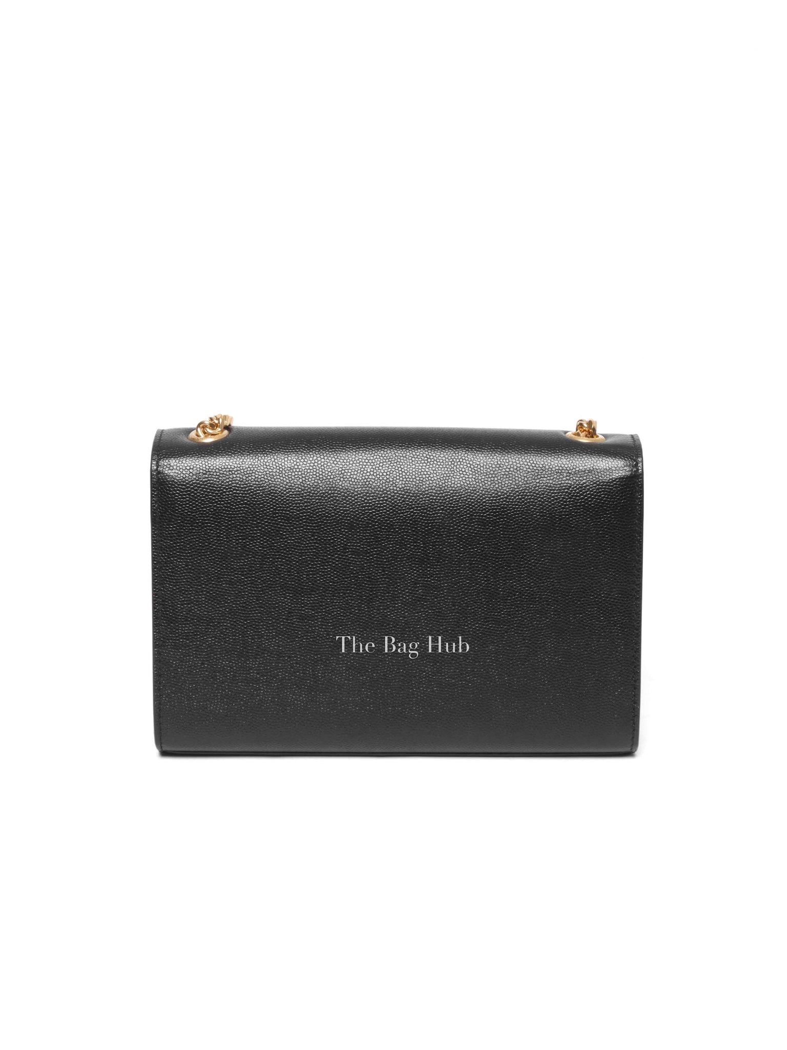 Saint Laurent Black Leather Small Monogram Kate Shoulder Bag