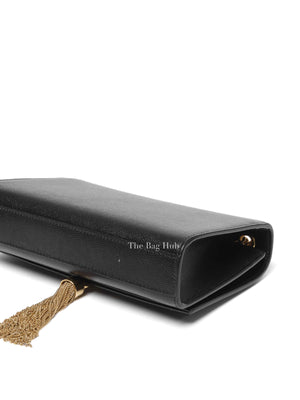 Saint Laurent Black Leather Small Monogram Kate Shoulder Bag