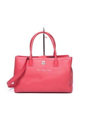 Chanel Pink Salmon Caviar Leather Cerf Executive Tote Bag