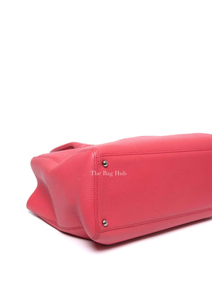 Chanel Pink Salmon Caviar Leather Cerf Executive Tote Bag