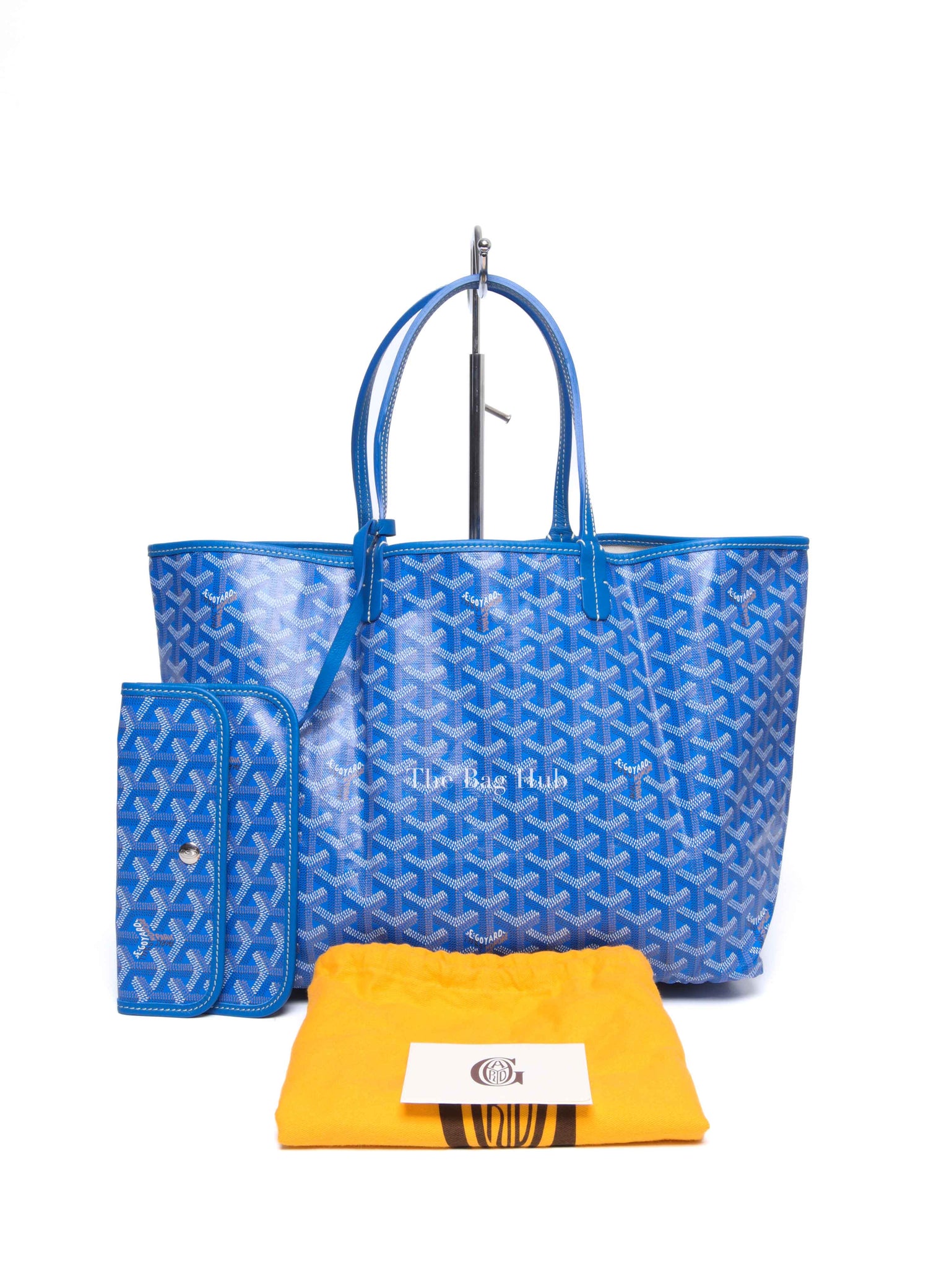Goyard Sky Blue Canvas Saint Louis PM Tote Bag