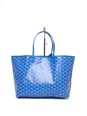 Goyard Sky Blue Canvas Saint Louis PM Tote Bag