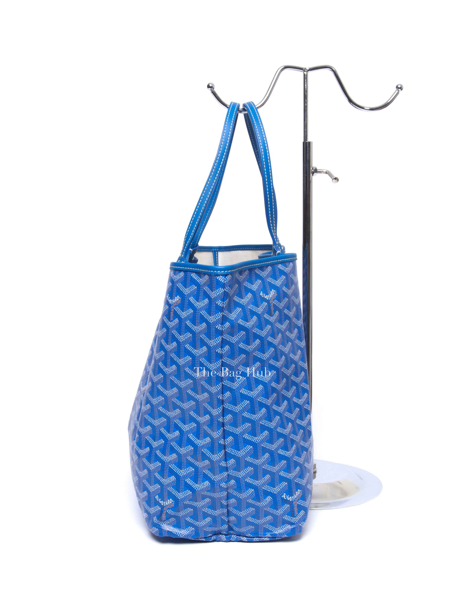 Goyard Sky Blue Canvas Saint Louis PM Tote Bag