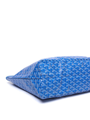 Goyard Sky Blue Canvas Saint Louis PM Tote Bag