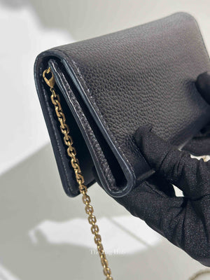 Dior Black Grained Calfskin J'Adior Croisiere WOC