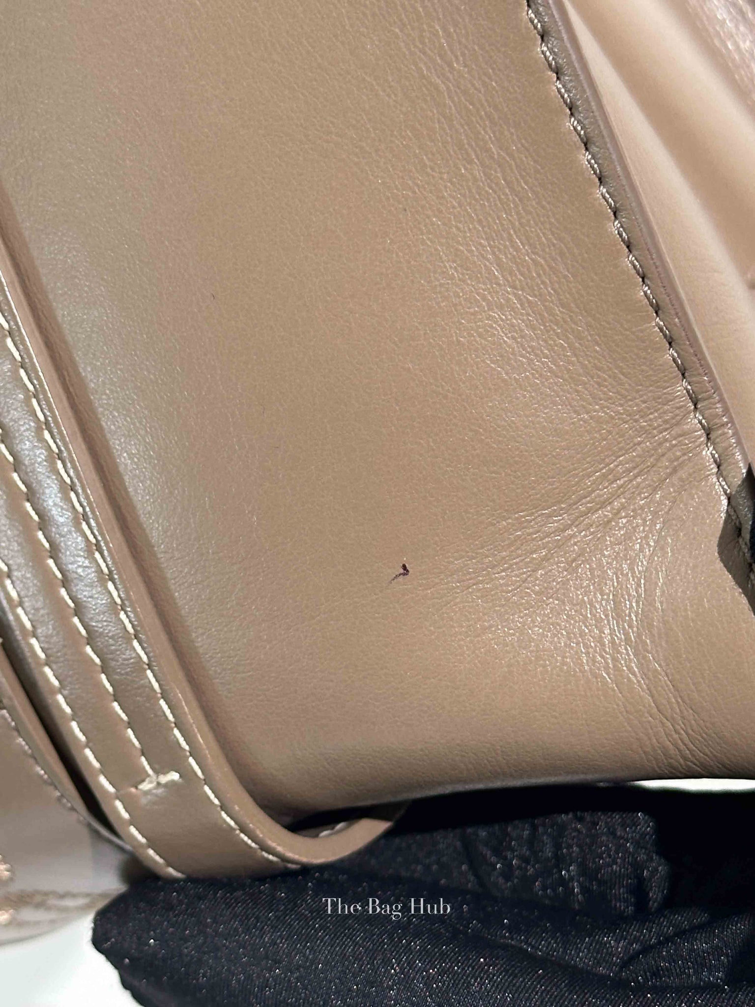 Chloe Taupe Leather Woody Embroidered Medium Tote Bag