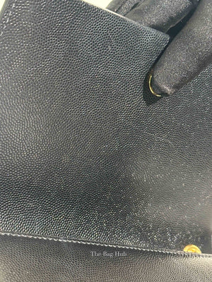 Saint Laurent Black Leather Small Monogram Kate Shoulder Bag