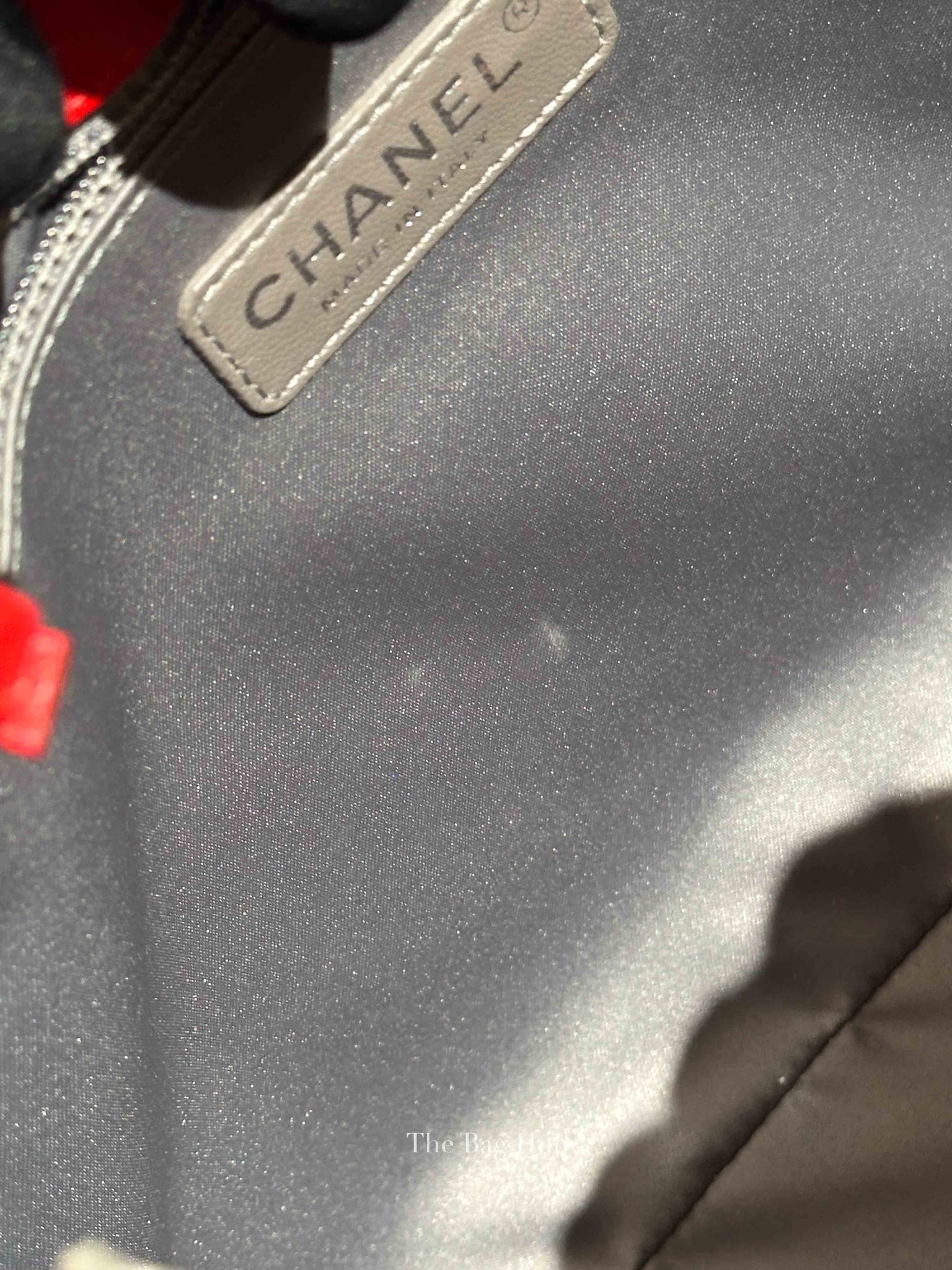 Chanel Red Quilted Caviar Leather Grand Shopping Tote Bag SHW