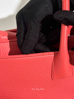 Chanel Pink Salmon Caviar Leather Cerf Executive Tote Bag