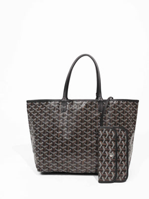Goyard Black Canvas Saint Louis PM Tote Bag