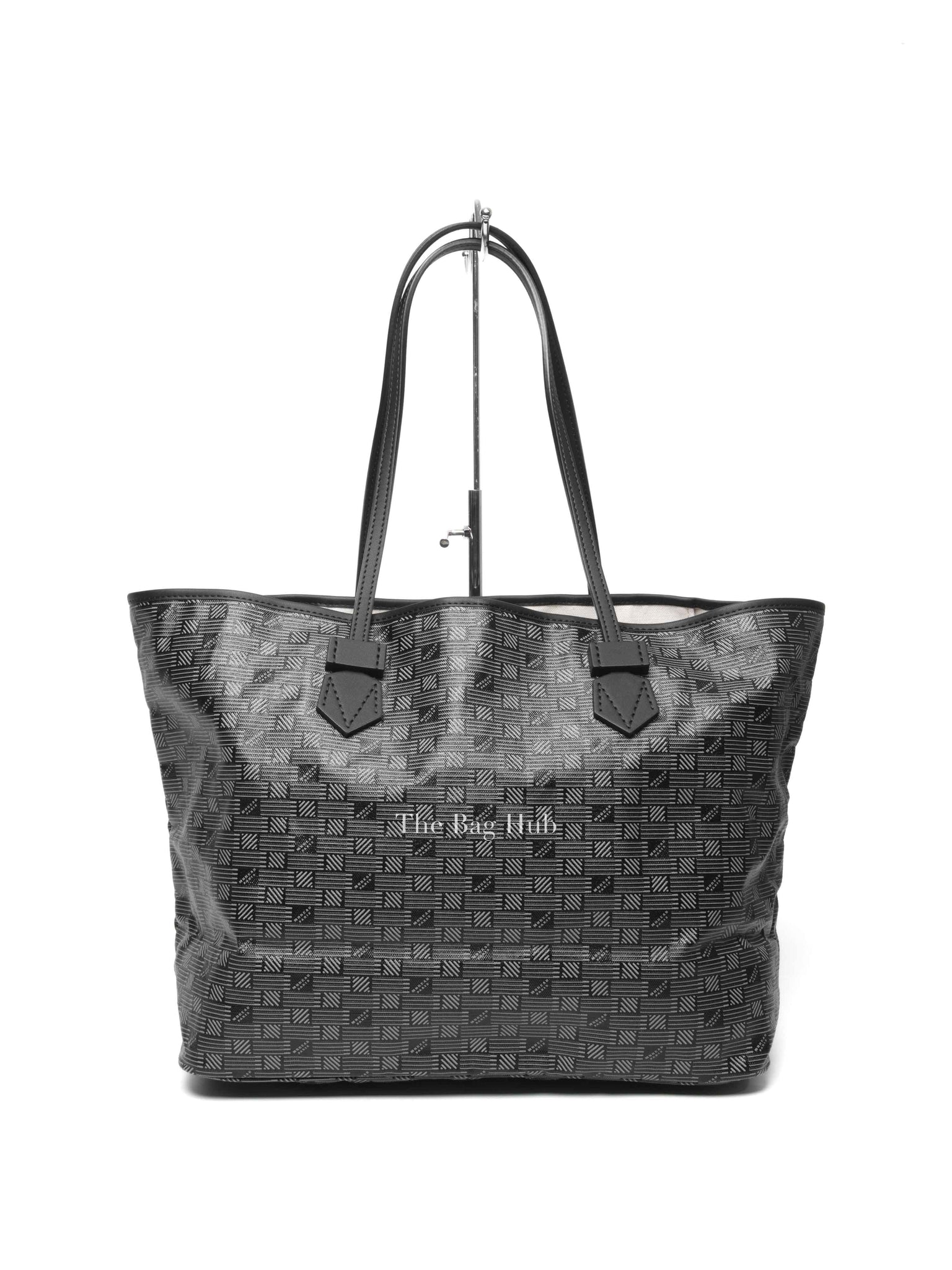 Moreau Black Canvas Saint Tropez GM Tote Bag