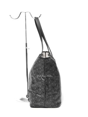 Moreau Black Canvas Saint Tropez GM Tote Bag