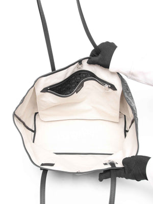 Moreau Black Canvas Saint Tropez GM Tote Bag