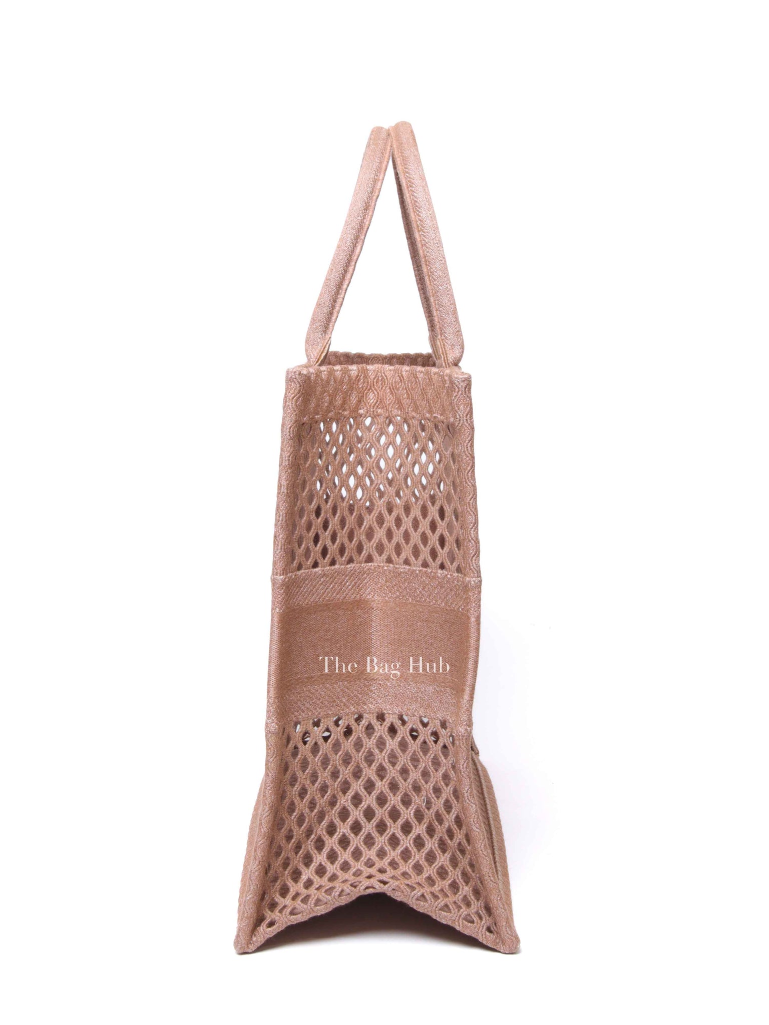 Dior Pink Mesh Embroidered Large Book Tote