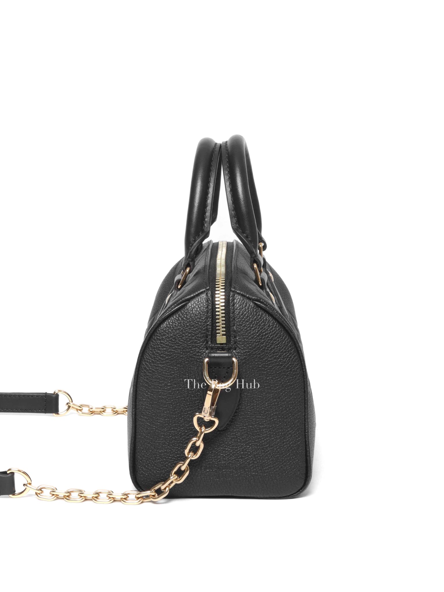 Louis Vuitton Black Monogram Empreinte Leather Speedy Bandouliere 20 Bag