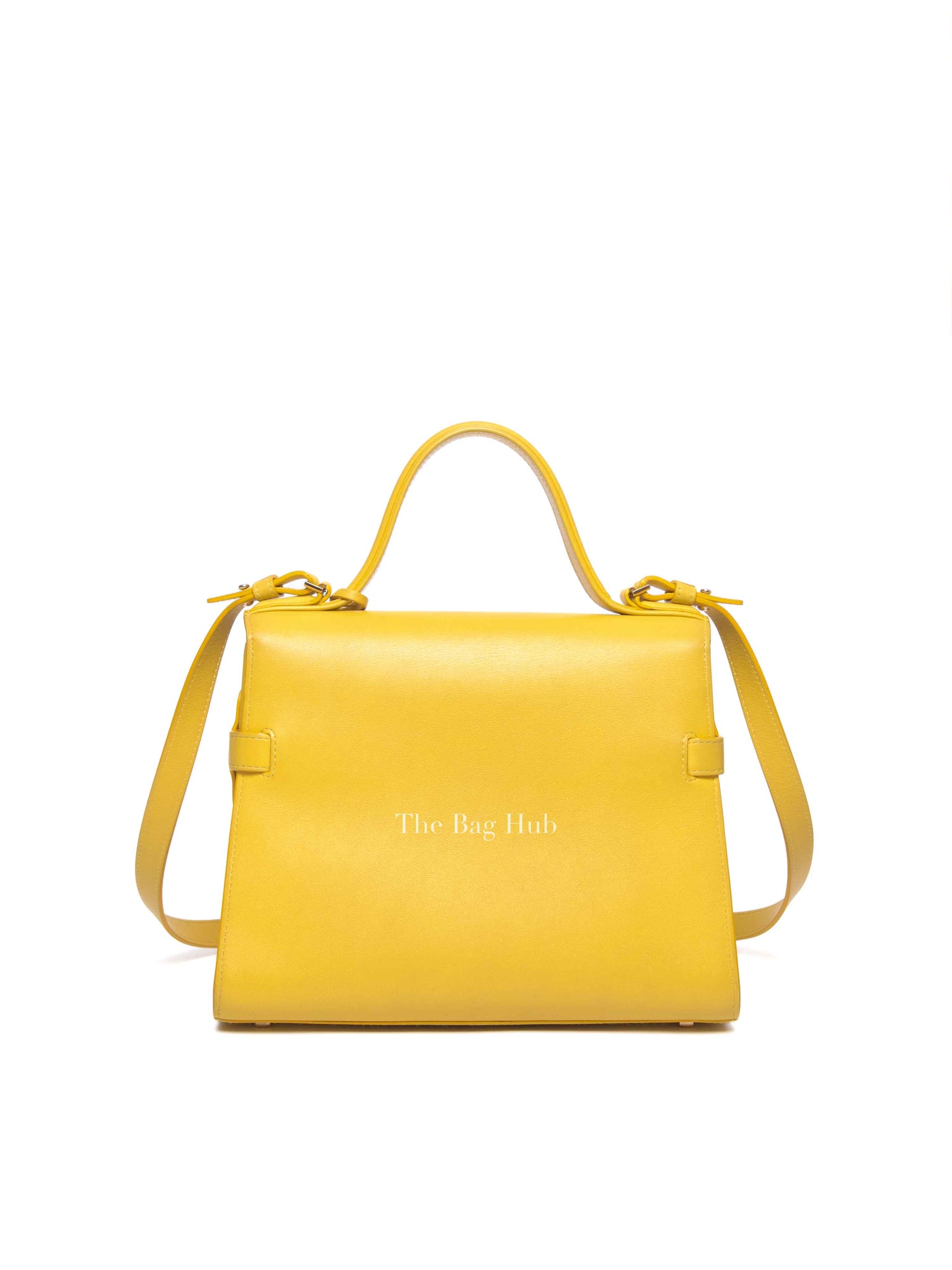 Delvaux Absinthe Lime Leather Tempete Satchel Two Way MM Bag