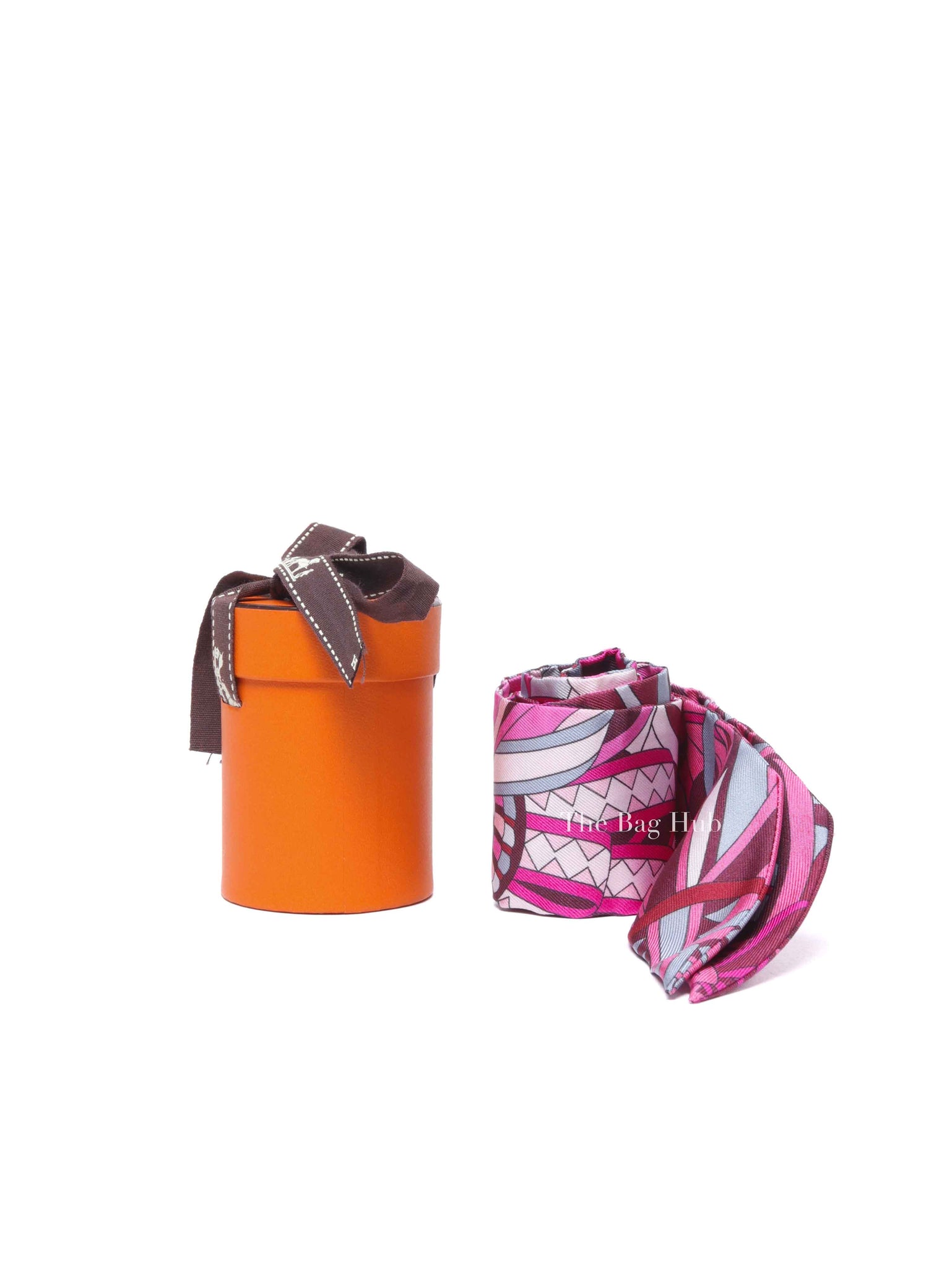Hermes Fuchsia/Grenat/Gris Silk Les Flots Du Chival Twilly