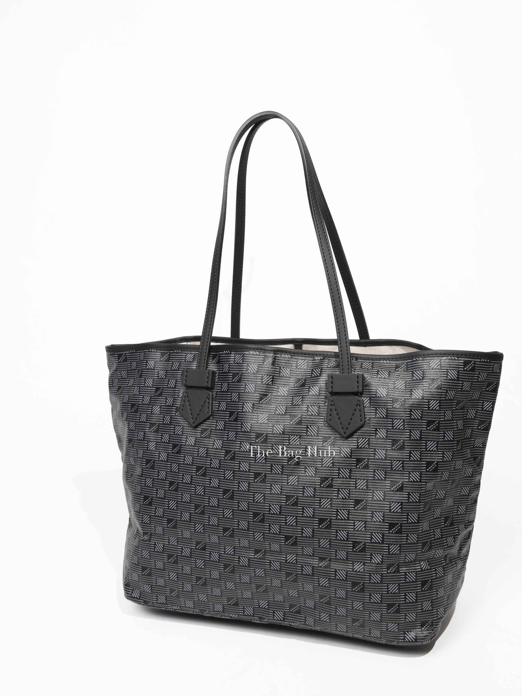 Moreau Black Canvas Saint Tropez GM Tote Bag