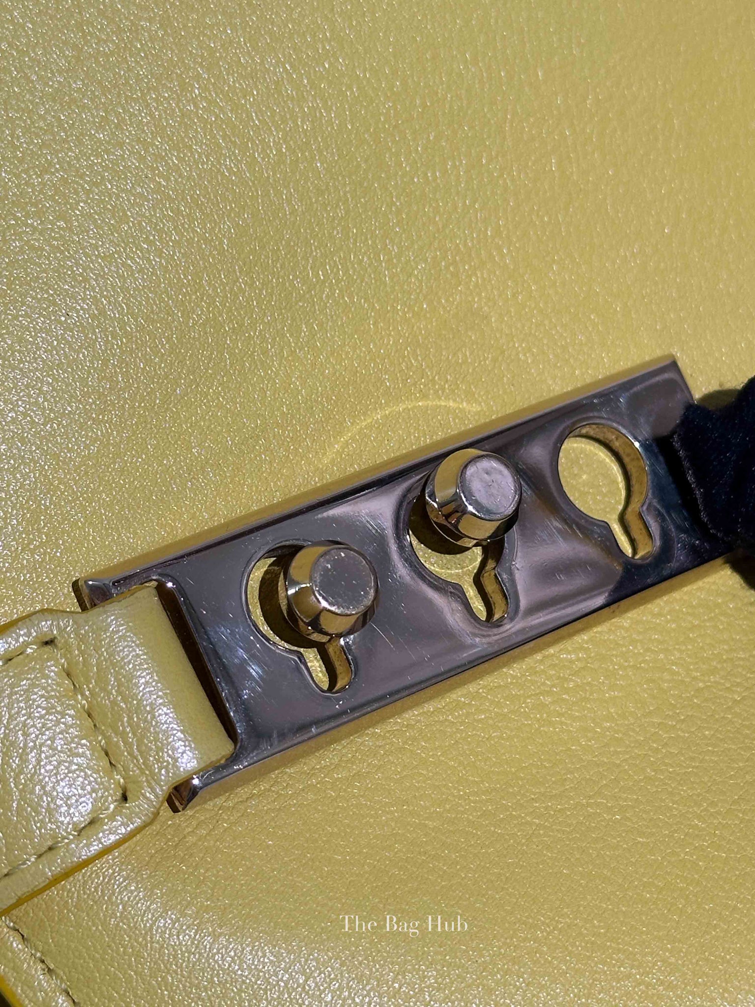 Delvaux Absinthe Lime Leather Tempete Satchel Two Way MM Bag