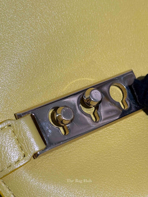 Delvaux Absinthe Lime Leather Tempete Satchel Two Way MM Bag